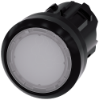 Imagem de Botao de pressao iluminado 22mm redondo plastico branco botao de comando