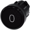 Imagem de Botao de pressao 22mm redondo plastico preto inscricao: O botao de pressao
