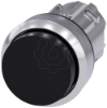 Imagem de Botao de pressao 22mm redondo metal alto brilho preto botao de pressao