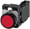Imagem de Botao de pressao 22mm redondo plastico vermelho botao de comando 1NA+1NF