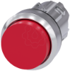 Imagem de Botao de pressao 22mm redondo metal alto brilho vermelho botao de comando