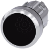 Imagem de Botao de pressao 22mm redondo metal alto brilho preto botao de pressao