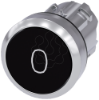 Imagem de Botao de pressao 22mm redondo metal alto brilho preto inscricao: O botao de pressao