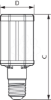 Imagem de TForce LED HPL ND 60-42W E40 840