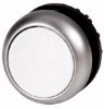 Imagem de Pulsador luminoso rasante, 22 mm, Retorno, Blanco, Anillo Titanio