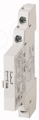 Mostrar detalhes para Contacto auxiliar lateral, 1 NO + 1 NC, Conexion a tornillo Imagem de Contacto auxiliar lateral, 1 NO + 1 NC, Conexion a tornillo