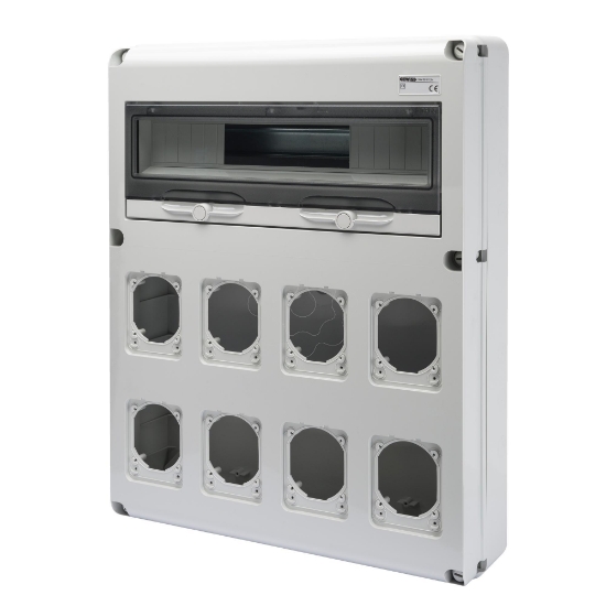 Imagem de Quadro Q-DIN 20M 8 Bases 16/32A IP65