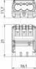 Imagem de Ligador universal para 3 condutores multifilares 0,2-2,5mm², PC, transparente