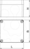 Imagem de Caixa de aluminio 80x75x57 AlG P cinzento prateado 7001