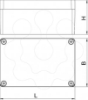 Imagem de Caixa de aluminio 125x80x57 AlG P cinzento prateado 7001