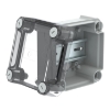 Imagem de Caixa de derivacao lisa com tampa alta transparente 114x114x76 PP/PC cinzento claro 7035