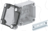 Imagem de Caixa de derivacao lisa com tampa alta transparente 114x114x76 PP/PC cinzento claro 7035