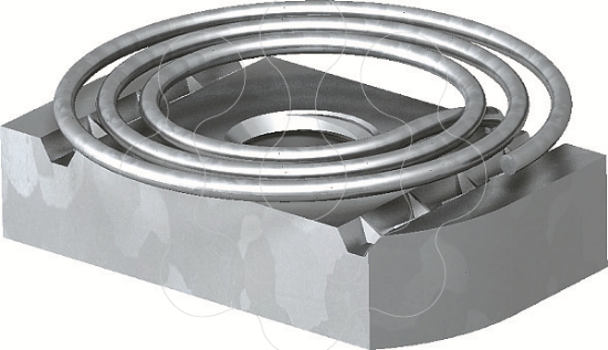 Imagem de Porca corrediça com mola para perfil MS4121/4141 M8, St, F