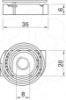 Imagem de Porca corrediça com mola para perfil MS4121/4141 M8, St, F