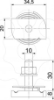 Imagem de Parafuso corrediço com mola para perfil MS4121/4141 M10x30mm, St, FT