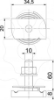 Imagem de Parafuso corrediço com mola para perfil MS4121/4141 M10x60mm, St, FT