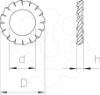 Imagem de Anilha recartilhada M10, St, G