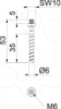 Imagem de Parafuso antifogo com rosca 6x55mm, St, G