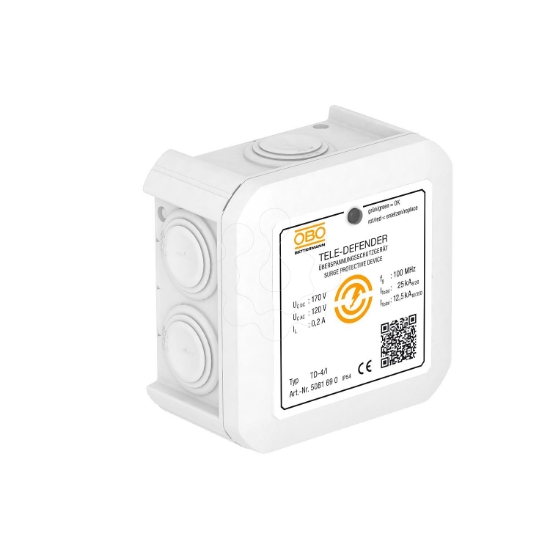 Imagem de Descarregador de sobretensões para PABX 170V, branco