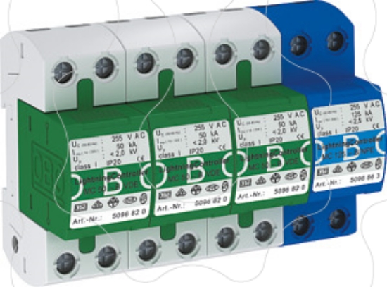 Imagem de Descarregador de sobretensões Conjunto para redes TT e TNS 255V