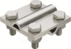 Imagem de Cruzeta cabo/cabo sem placa intermedia 60x60 A4 1.4571/1.4404