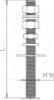 Imagem de Varao roscado para 3 bases de betao FangFix 430mm A2 1.4301