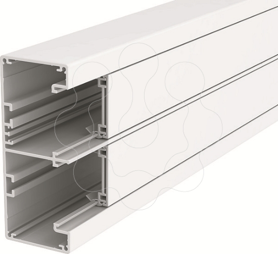Imagem de Calha técnica Rapid 45, 2 vias, alumínio 53x130x2000, Alu, branco puro, 9010