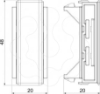 Imagem de Tapa juntas para tampa Rapid 45 48x20x20, PC/ABS, cinzento claro, 7035