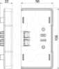 Imagem de Topo para Rapid 45 100 106x56x22 PC/ABS cinzento claro 7035