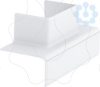 Imagem de Derivacao em T 100 e 165 para WDK 40060 120x62x56 PC/ABS branco puro 9010