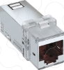 Imagem de Conector RJ45 CAT 6A blindado, cinzento