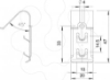 Imagem de Grampo para tampa universal V2A 1.4310 2B