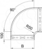 Imagem de Ângulo 90° com união de encaixe rápido 85x100, St, FT