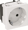 Imagem de Tomada 33° simples Alveolos protegidos 250V 10/16A PC branco puro 9010