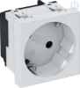Imagem de Tomada 33° simples Alveolos protegidos 250V 10/16A PC branco puro 9010