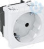 Imagem de Tomada 33° simples Alveolos protegidos 250V 10/16A PC branco puro 9010