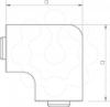 Imagem de Ângulo plano livre de halogéneo 60x150mm, PC/ABS, branco puro, 9010