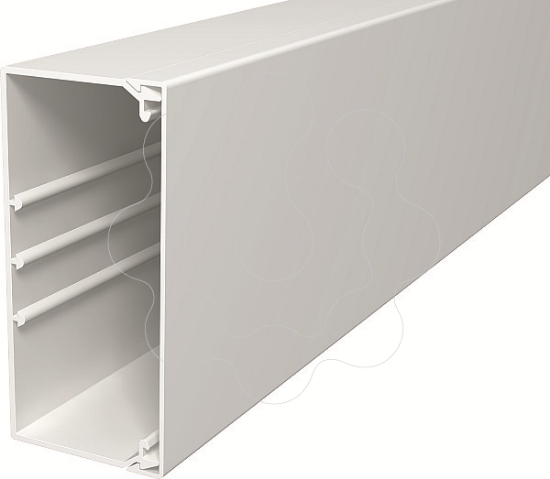 Imagem de Calha com base perfurada 60x130x2000 PVC branco puro 9010