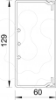 Imagem de Calha com base perfurada 60x130x2000 PVC branco puro 9010