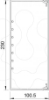 Imagem de Calha com base perfurada 100x230x2000 PVC branco puro 9010
