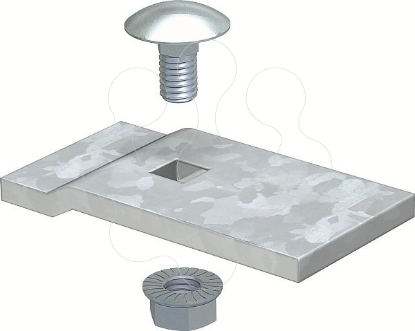 Mostrar detalhes para Peca de aperto para caminho cabos escada L110 60x30 St FT Imagem de Peca de aperto para caminho cabos escada L110 60x30 St FT