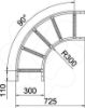 Imagem de Ângulo 90° para caminhos de cabos escada 60x300, V4A, 1.4571, 2B