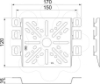 Imagem de Placa de montagem universal 170x120 A2 1.4301 2B