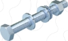 Imagem de Parafuso sextavado com porca e anilhas M10x90 St F