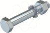 Imagem de Parafuso sextavado com porca e anilhas M12x100 St F