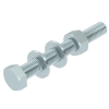 Imagem de Parafuso sextavado com porca e anilhas M12x100 St F