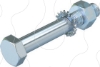 Imagem de Parafuso sextavado com porca e anilhas M12x100 St F