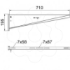 Imagem de Consola de garra para perfil IS 8 B710mm, St, FT