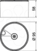 Imagem de Parafuso de fixação para encastrar/paredes ocas Ø95x58, St, G