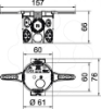 Imagem de Caixa de aparelhagem UP com patilhas Ø60mm, H66mm, PP